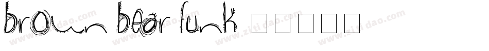 brown bear funk字体转换
